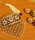 Royal Kundan Meenakari Jadau Choker Necklace Set