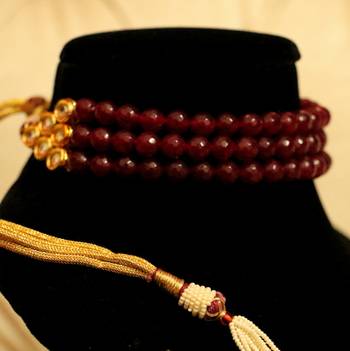Ruby Kundan Meenakari Choker Necklace 3