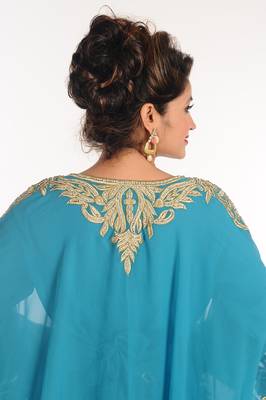 Phirozy Georgette Kaftan With Zari Work 2