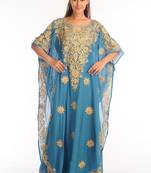 Phirozy Georgette Kaftan With Zari Work