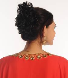 Red Georgette Kaftan With Zari Work