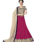 Pink Color Semi Stitched Lehenga Choli With Blouse