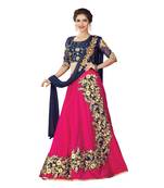 Pink Color Silk Designer Semi  Stitched Lehenga Choli