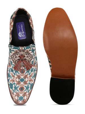 Men's Multicolor Sheet Sole Material Loafers Shoe 4