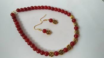 Handmade Antique Beaded Necklace Set 1