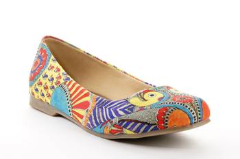 Women's Multicolor Casual Synthetic Mesh Ballerinas Shoe 1