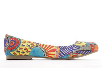 Women's Multicolor Casual Synthetic Mesh Ballerinas Shoe 2