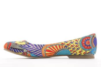 Women's Multicolor Casual Synthetic Mesh Ballerinas Shoe 3