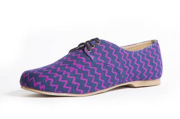 Women's Pink EVA Fabric Oxfords Shoe 1
