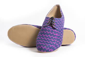 Women's Pink EVA Fabric Oxfords Shoe 4
