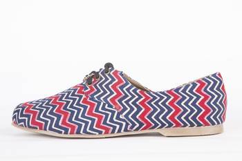 Women's Blue EVA Fabric Oxfords Shoe 2