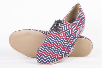 Women's Blue EVA Fabric Oxfords Shoe 4