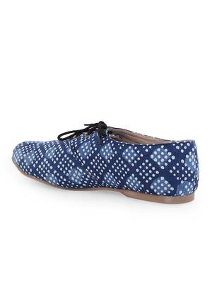 Women's Blue EVA Fabric Oxfords Shoe 2