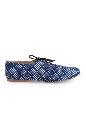 Women's Blue EVA Fabric Oxfords Shoe 3