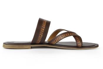 Women's Brown TPR Sole Material Printed Chappal 2
