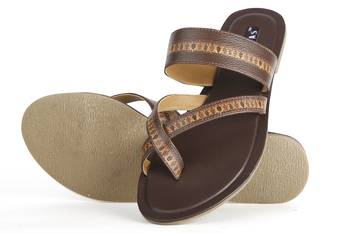 Women's Brown TPR Sole Material Printed Chappal 4