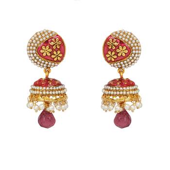 Pink earrings 1