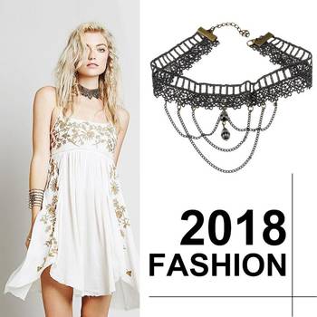 Black pearl chokers 2