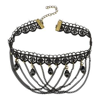 Black pearl chokers 1