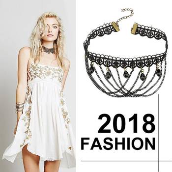 Black pearl chokers 2