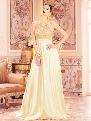 Khwaab Back Hold Evening Partywear Stitched Gown 1