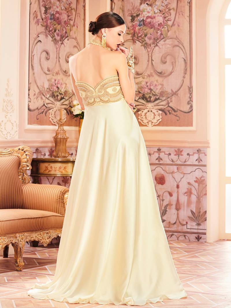 Khwaab Back Hold Evening Partywear Stitched Gown