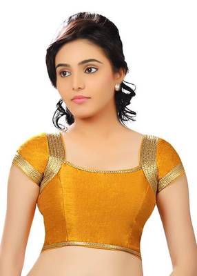 musturd banglore silk unstiched blouse 1