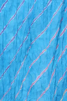 Turquoise Lehariya Cotton Dupatta