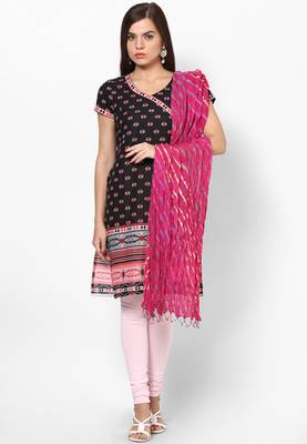 Pink Lehariya Cotton Dupatta 1