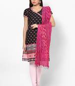 Pink Lehariya Cotton Dupatta