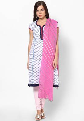 Pink Lehariya  Cotton Dupatta 1