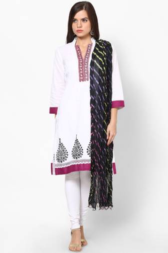 Black Lehariya Cotton Dupatta