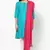 Pink Cotton Solid Dupatta with Pom Pom Border