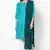 Green Cotton Solid Dupatta with Pom Pom Border
