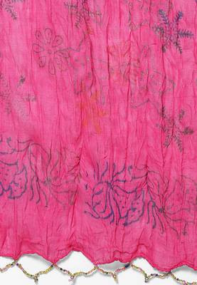 Pink Hand Block Print Cotton Dupatta 2