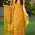 Bagh Print Unstitched Cotton Salwar Suit & Chiffon Dupatta Yellow & Red 1