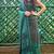 Bagh Print Unstitched Cotton Salwar Suit  &  Chiffon Dupatta Green & Dark Brown