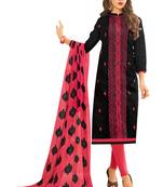Black Embroidered Jacquard Salwar