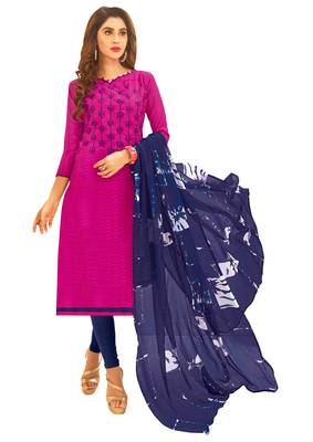 Pink Embroidered Jacquard Salwar 1