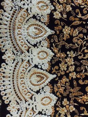 Black  Embroidery Work  Salwar Kameez With Dupatta 2