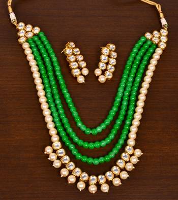 Kundan and Stone Embellished Multi-layered Wedding Essential Designer Necklace for Women 1