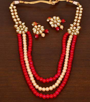 Kundan and Stone Embellished Multi-layered Wedding Essential Designer Necklace for Women 1