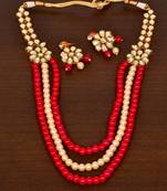 Kundan and Stone Embellished Multi-layered Wedding Essential Designer Necklace for Women