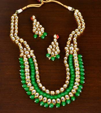 Kundan and Stone Embellished Multi-layered Wedding Essential Designer Necklace for Women 1
