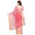 Peach Plain Pure Cotton Saree With Blouse