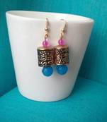 Blue Agate Antique Danglers