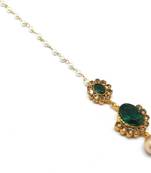 Small Size Maang Tikka With Crystal & Pearl