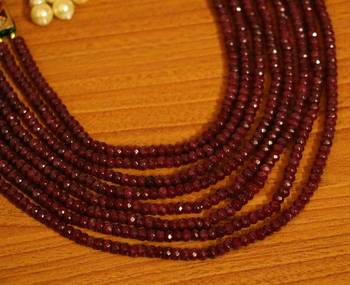 Kundan Meenakari Ruby Multi String Necklace 2