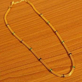 Gold Plated Meenakari Pendant Chain / Necklace 2