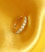 Diamond Look Pressable Nose Ring